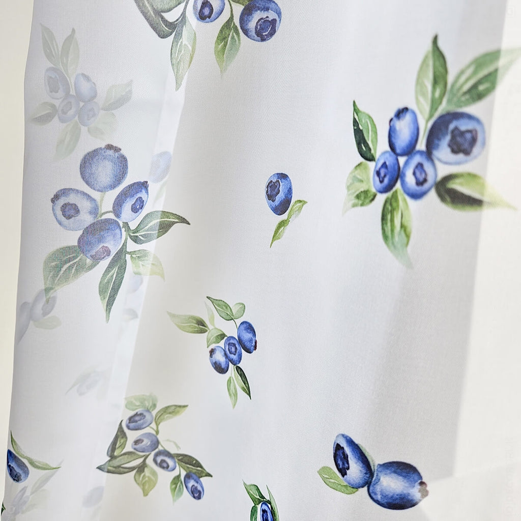 Gardinen für Küche Heidelbeeren