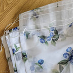 Gardinen mit Heidelbeeren Aufdruck