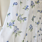 Leichte Sommer Gardinen Heidelbeeren