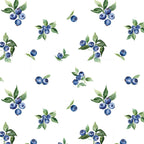 Tischdecke Muster Heidelbeeren