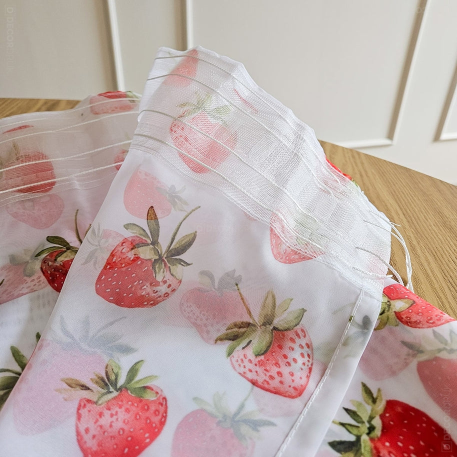 Erdbeeren Gardinen