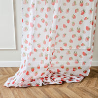 Gardinen Erdbeeren Muster