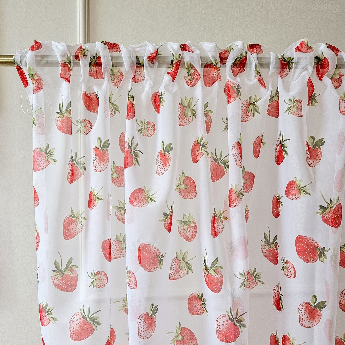Gardinen Erdbeeren