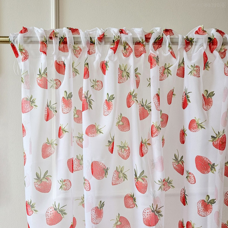 Gardinen Erdbeeren