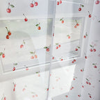 Gardine rote Kirschen