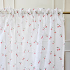 Leichte Gardinen mit Kirschen Muster