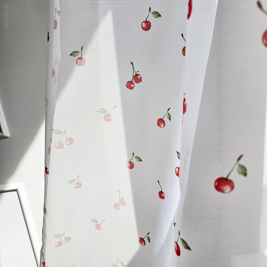 Sommer Gardine Kirschen