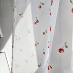 Sommer Gardine Kirschen