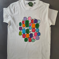 Handgemaltes T-Shirt Ibi Ecosystem bunt