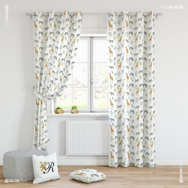 Vorhänge Kinderzimmer Giraffen