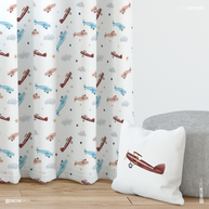 Jungenzimmer Vorhang Flugzeuge