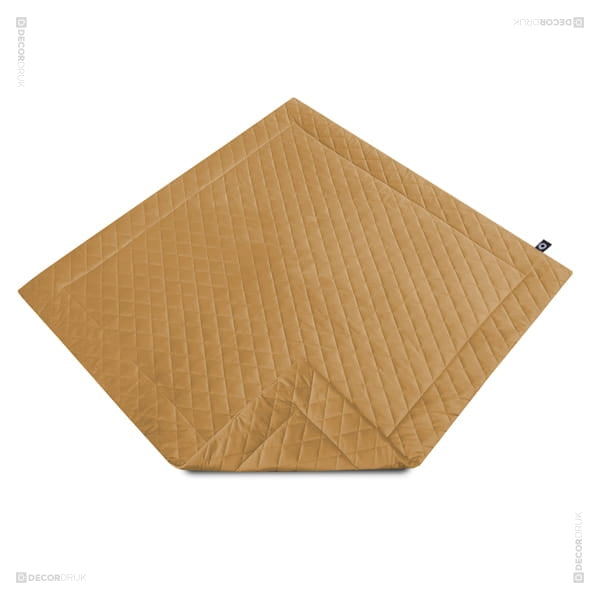 Spielmatte 110x110cm Velvet Senfgelb