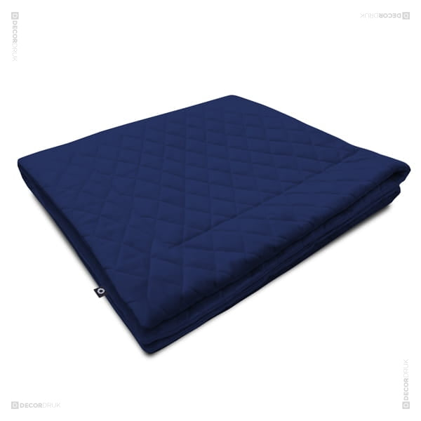 Spielmatte 110x100cm velvet Blau
