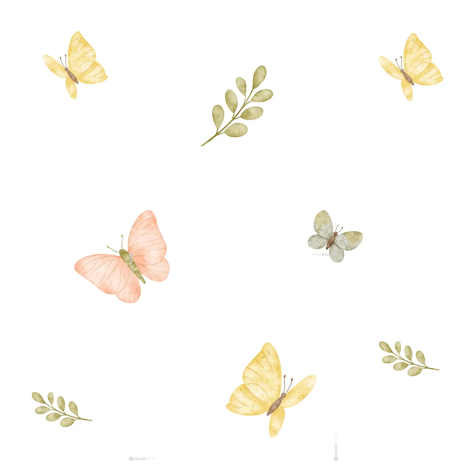 Mädchenzimmer Vorhang Schmetterlinge Muster