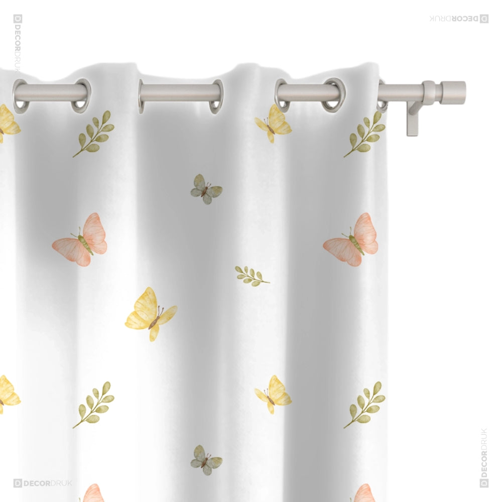 Vorhänge für Mädchenzimmer Schmetterlinge