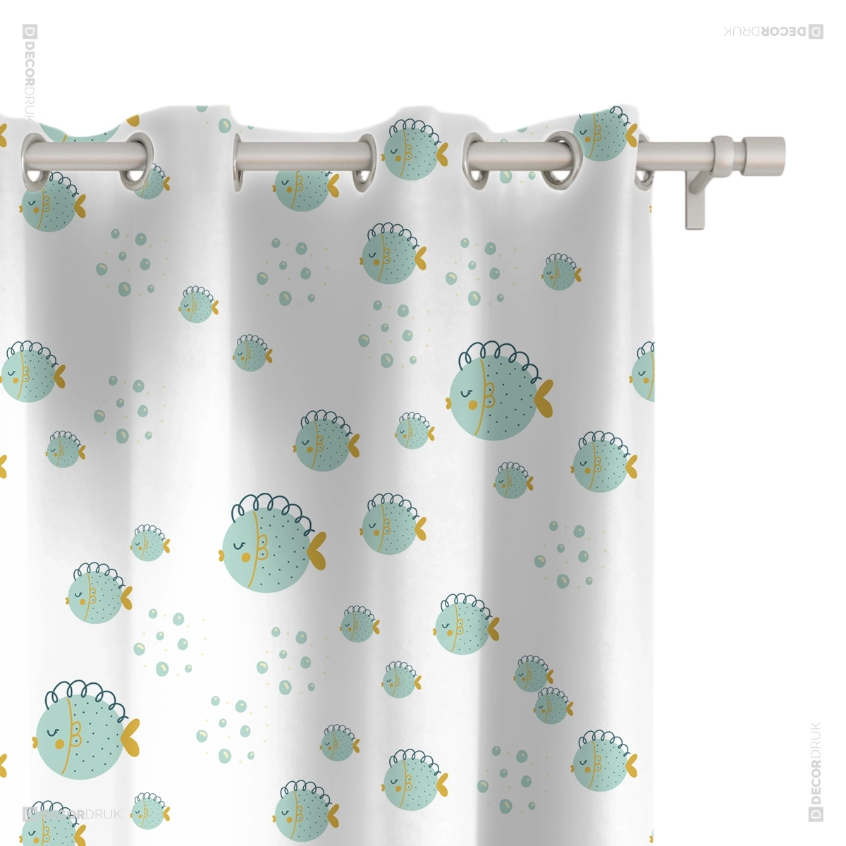 Vorhänge Fische Kinderzimmer