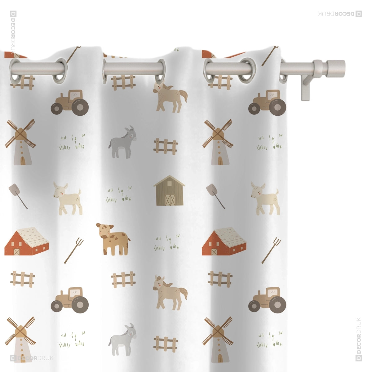 Kinderzimmer Vorhang Farm