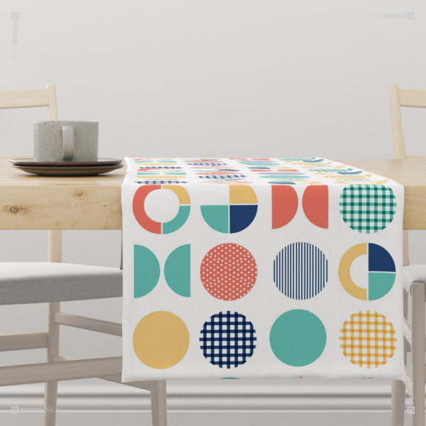 Tischläufer geometrische Figuren