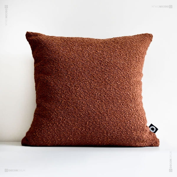 Kissen Boucle Hellbraun 40x40 oder 50x50cm