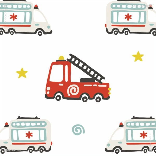 Feuerwehr Stoff Muster