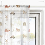 Gardinen für Kinderzimmer Bauernhof