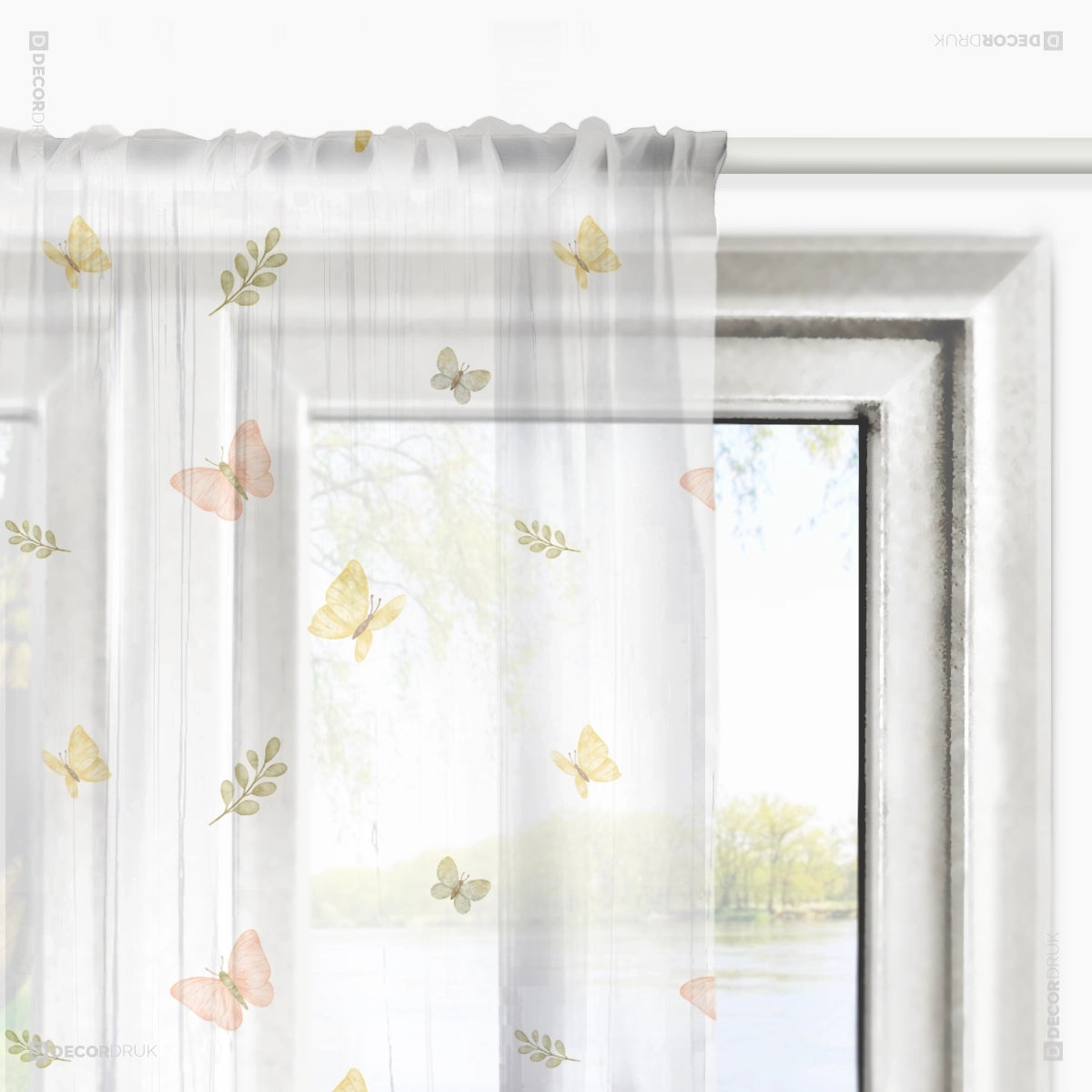 Gardinen für Kinderzimmer Schmetterlinge