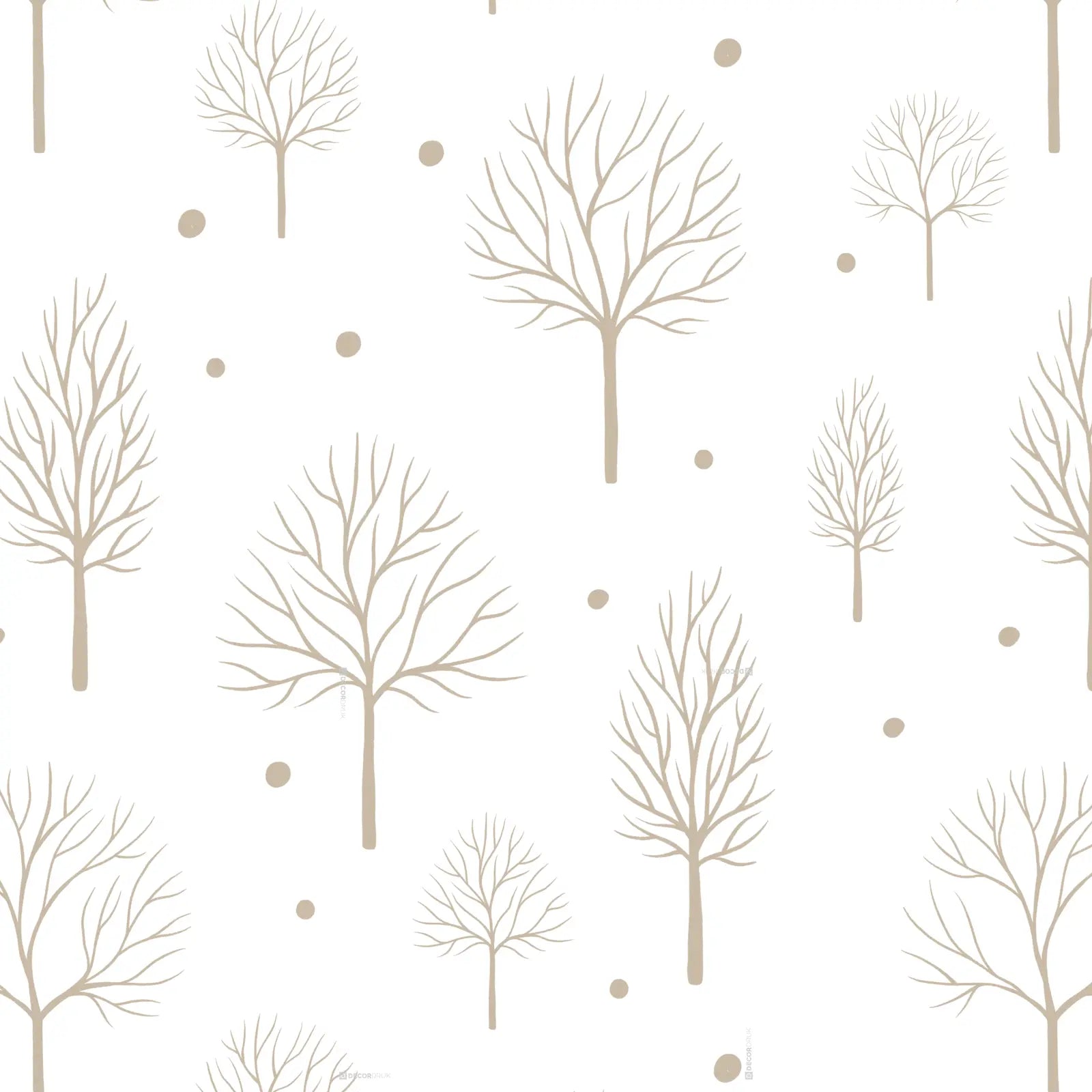 Vorhang Muster Bäume