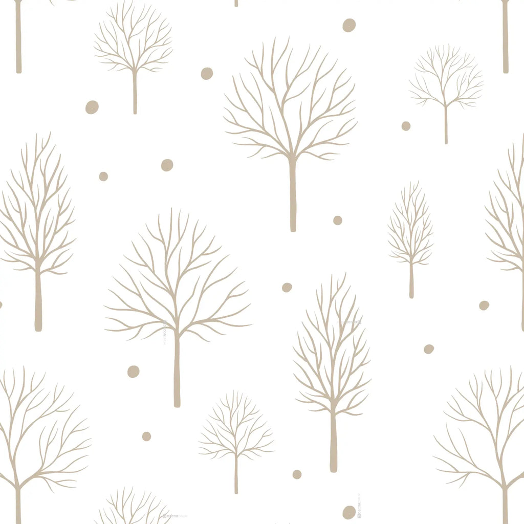 Vorhang Muster Bäume