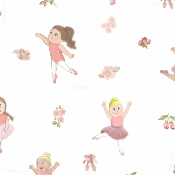 Muster Balettänzerin Gardinen