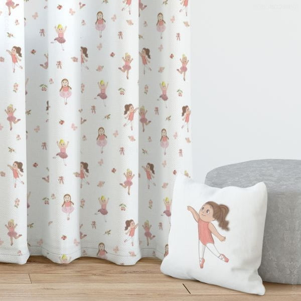 Vorhänge für Kinderzimmer Baletttänzerin