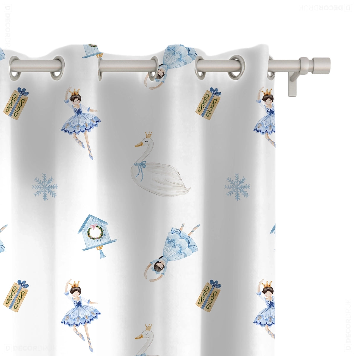 Vorhang für Kinderzimmer Blaue Balletttänzerin