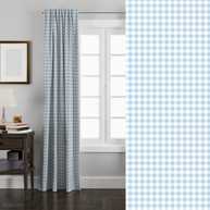 Küchen Vorhang blau kariert