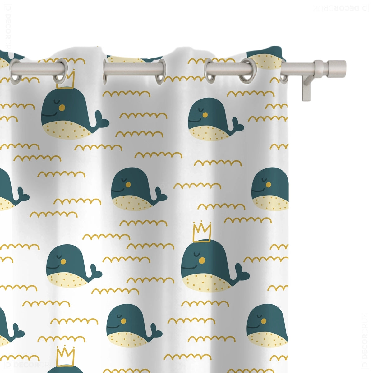 Vorhänge Kinderzimmer Süßer Wal