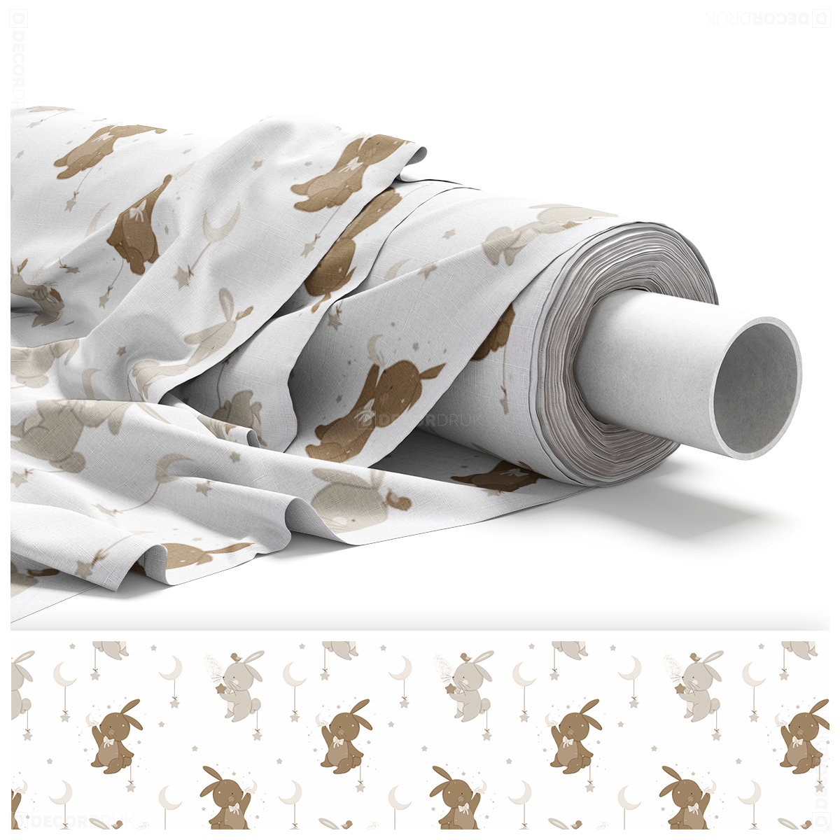 Bunny Muster und Stoff