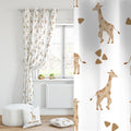 Braune Giraffen Kinderzimmer Vorhänge