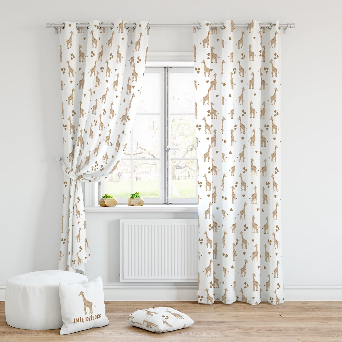 Kinderzimmer Vorhang Giraffen