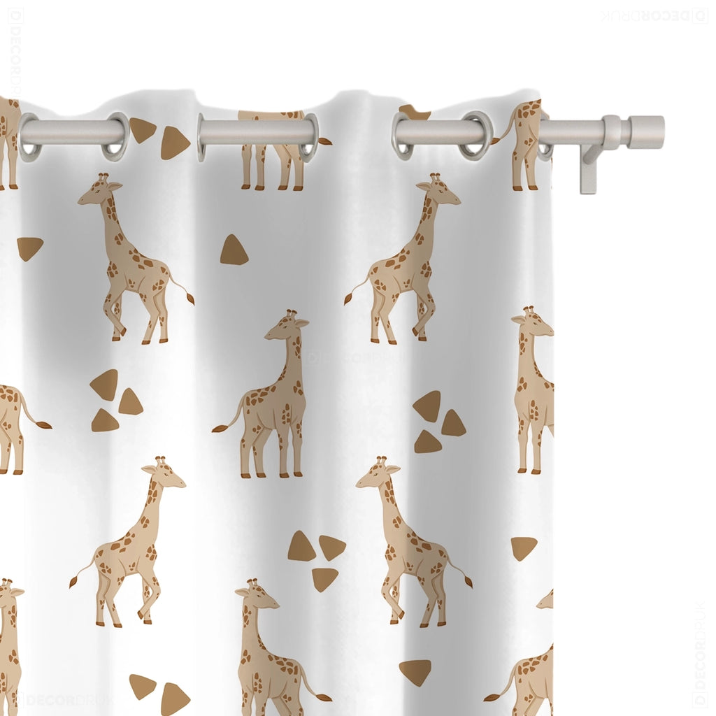Vorhänge Giraffen Kinderzimmer
