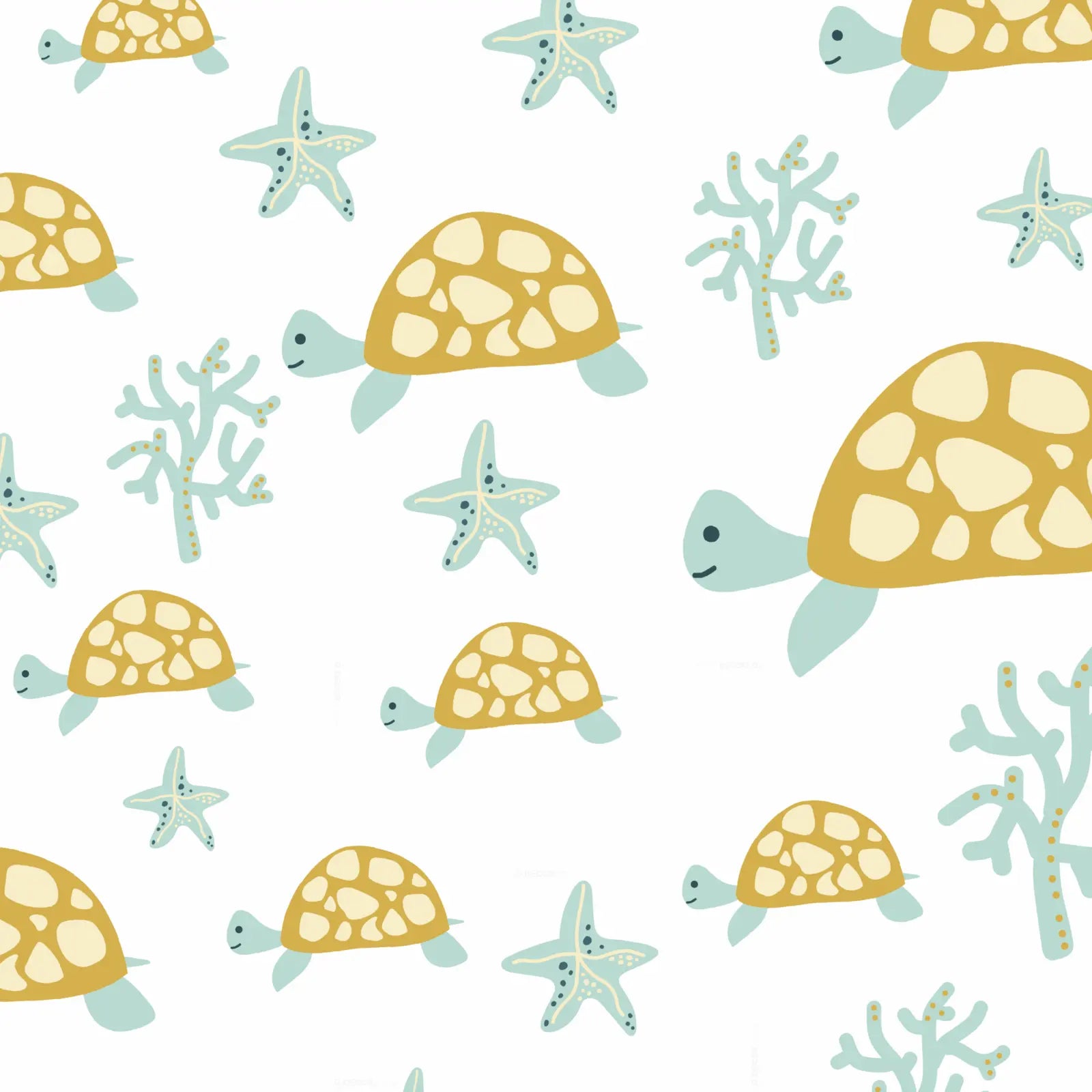 Schildkröten Vorhang Muster