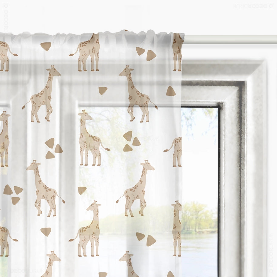 Gardinen Kinderzimmer Giraffen