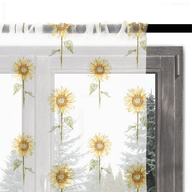 gardinen mit großen Sonnenblumen