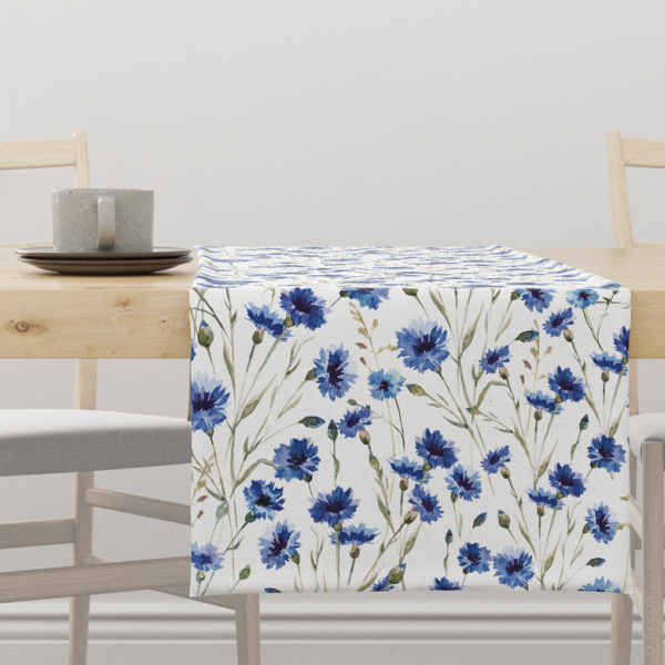 Tischläufer blaue Kornblumen