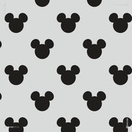 Micky Mouse Muster Vorhang