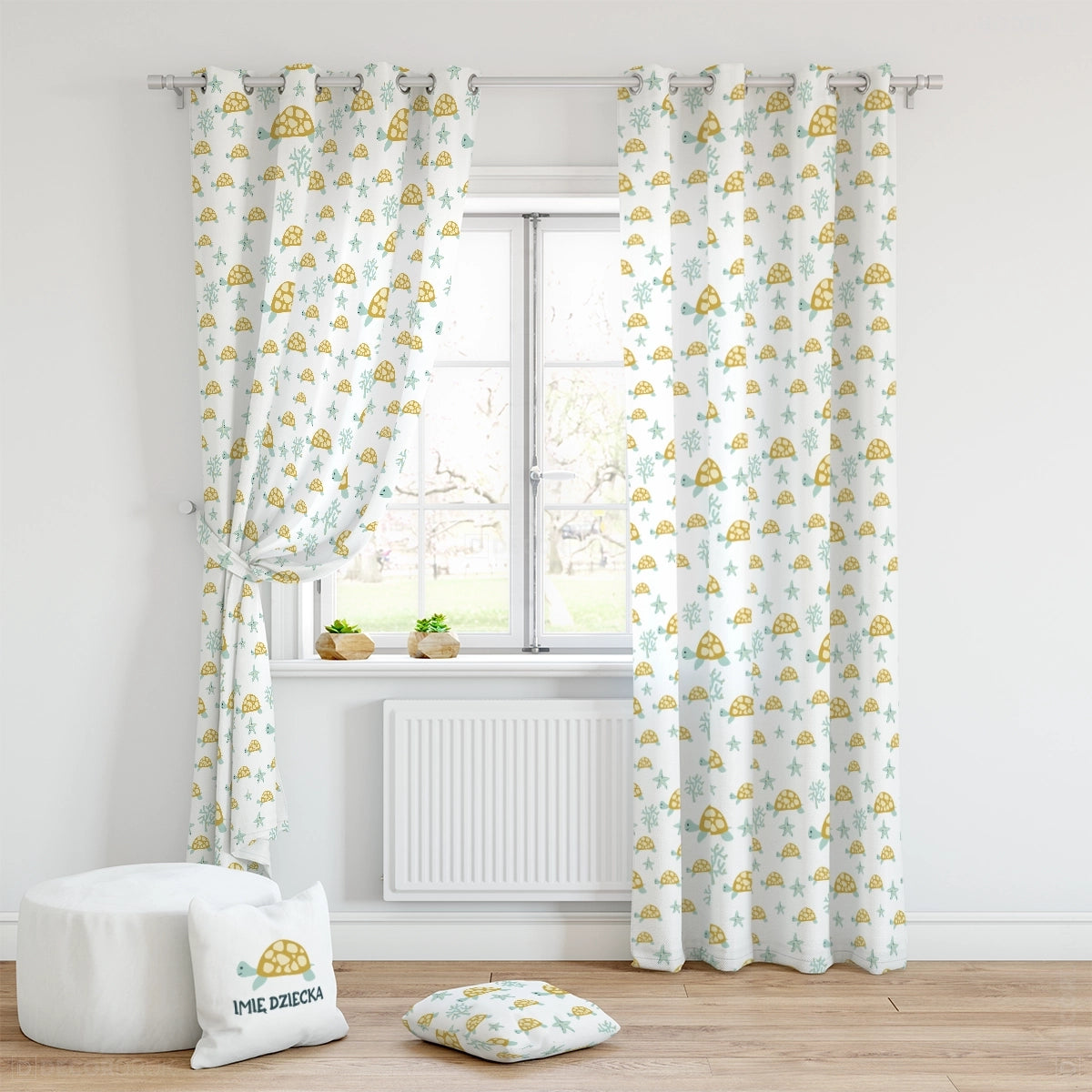 Kinderzimmer Vorhänge Schildkröte