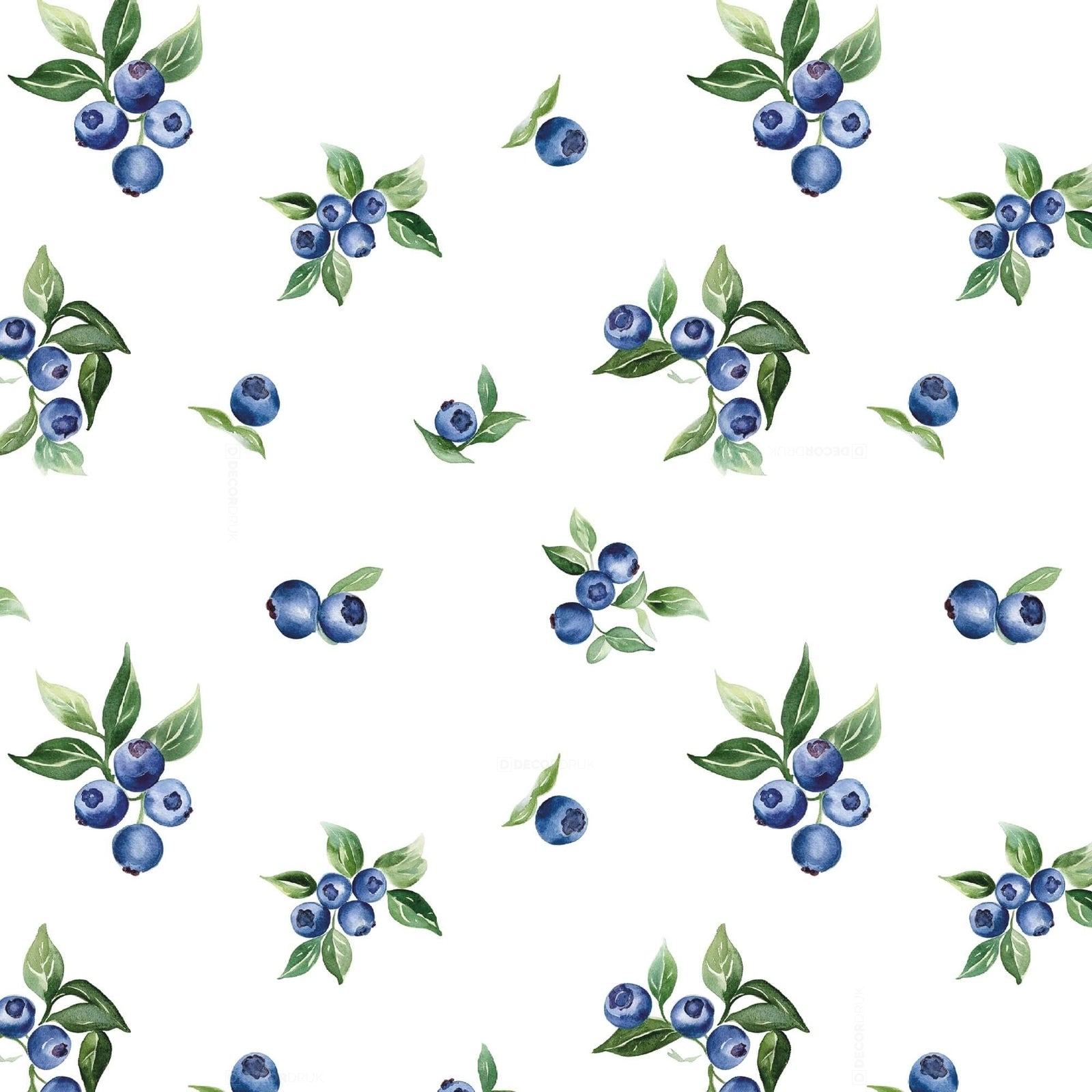 Tischdecke Muster Heidelbeeren