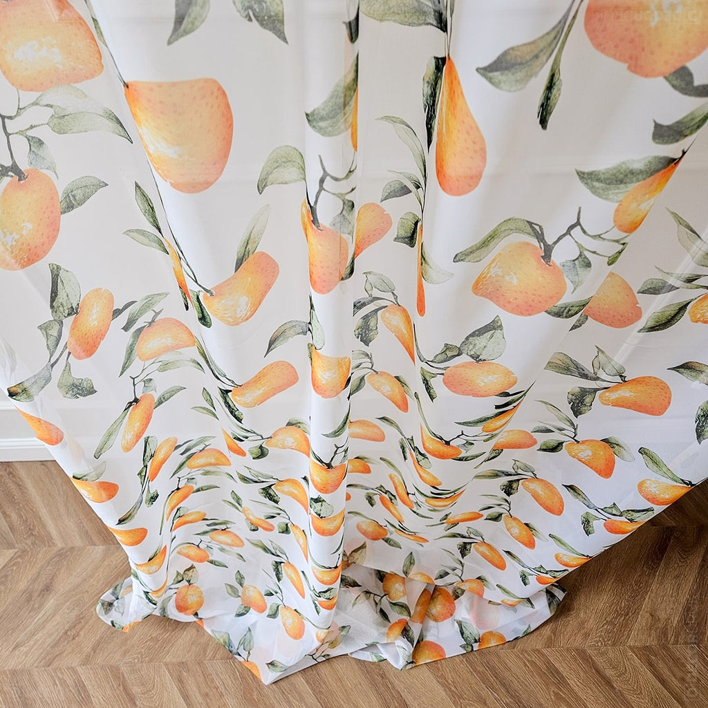 Gardinen für Küche Orangen