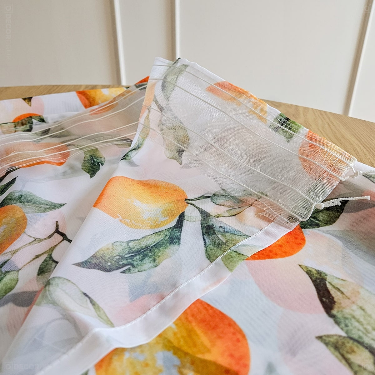 Gardinen für Vorraum Orangen