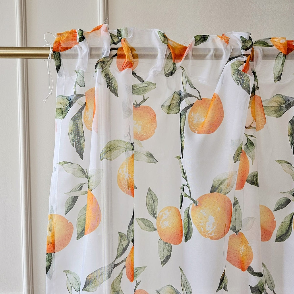 Orangen Muster Gardinen