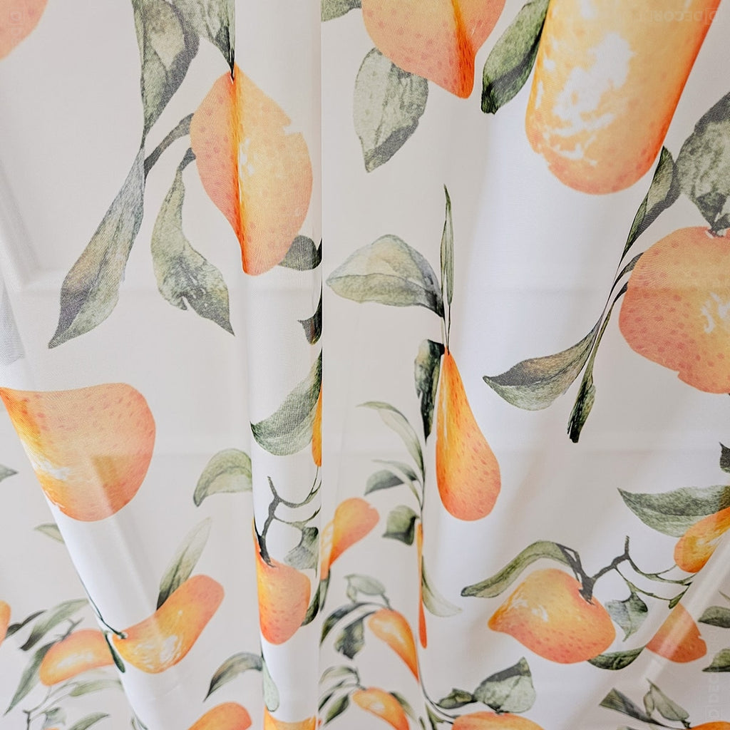Orangen Muster Gardinen