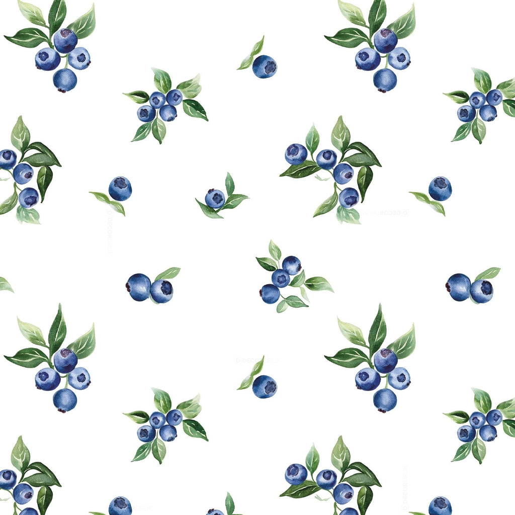 Tischdecke Muster Heidelbeeren