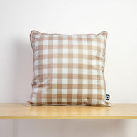 Braun Karo Dekkokissen 40x40 und 50x50 BELISIMO